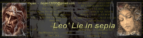 Leo' Lie in sepia